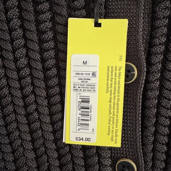 NWT | Future Collective x Jeneé Naylor | Braided Button-Front Collared Cardigan - Picture 12 of 15